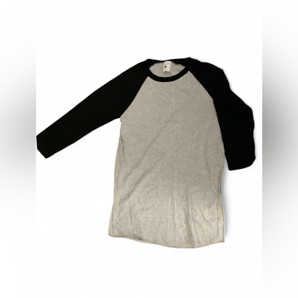 Bay Island Sportswear Black Gray Long Sleeve Top Women’s Size Small Athletic